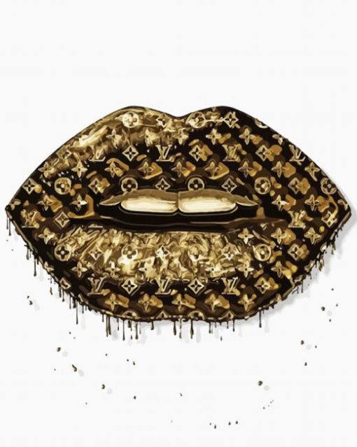 The Louis Vuitton Lips Diamond Painting