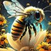 Adorable Bee Diamond Painting