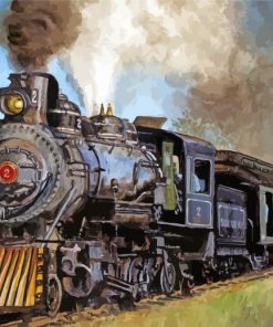 Aesthetic Steam locomotive Diamond Painting