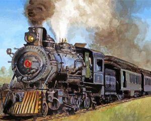 Aesthetic Steam locomotive Diamond Painting