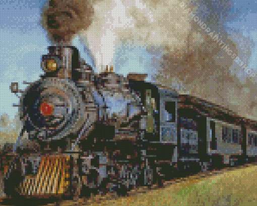 Aesthetic Steam locomotive Diamond Painting