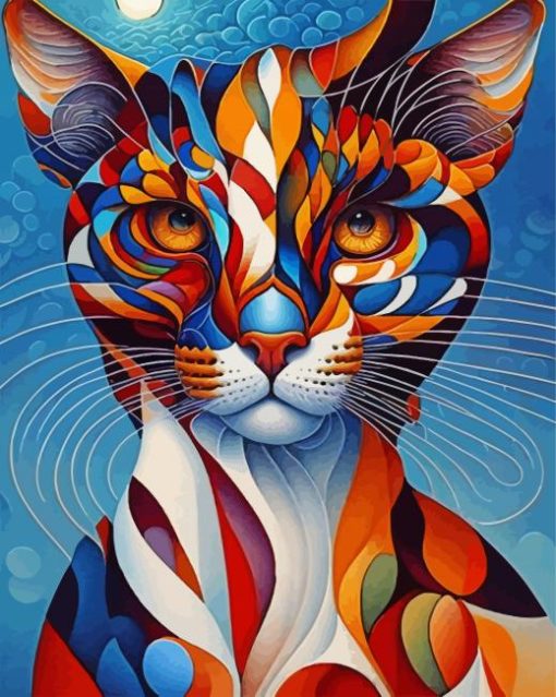 Aesthetic Abstract Cat Diamond Painting