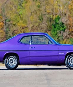 Purple Plymouth Duster Diamond Painting