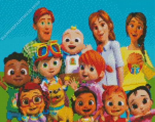 Cocomelon Characters Diamond Painting