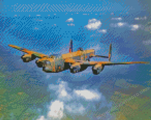 Avro Lancaster Aircraft Diamond painting