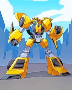 Bumblebee Robot Diamond Painting