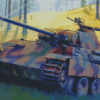 Military Tank Panther Diamond Painting