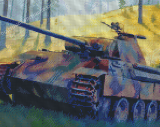 Military Tank Panther Diamond Painting