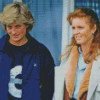 Sarah Ferguson And Princess Diana Diamond Painting