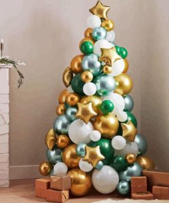 Christmas Balloon Tree Diamond Painting