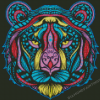 Colorful Tiger Mandala Diamond Painting