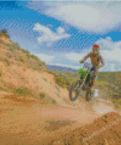 Dirt Bike Rider Diamond Painting