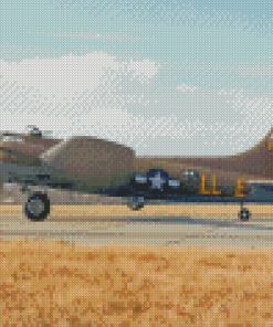 Military B 17 Air Plane Diamond Painting