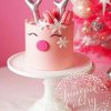 Pink Christmas reindeer Cake Diamond Painting