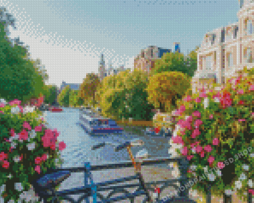 Amsterdam Canal Netherlands Diamond Painting