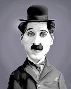 Charlie Chaplin Caricature Diamond Painting