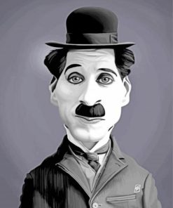 Charlie Chaplin Caricature Diamond Painting