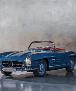 Blue Mercedes Roadster Diamond Painting