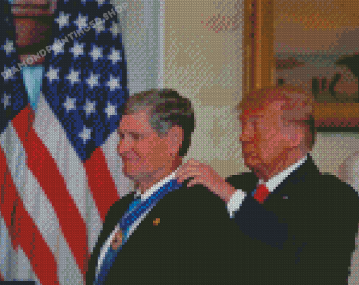 Jim Ryun And Donald Trump Diamond Painting