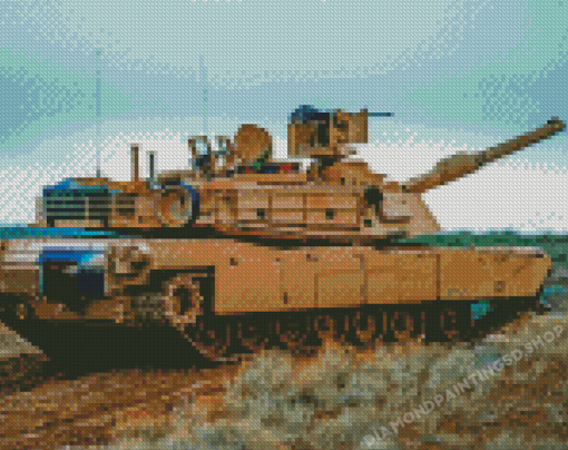 M1a1 Abrams Tank Diamond Painting