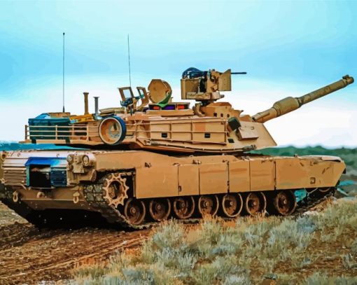 M1a1 Abrams Tank Diamond Painting