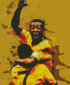 Pele Footballer Diamond Painting