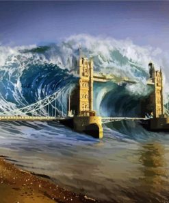 Tsunami Tower Bridge Diamond Painting