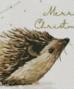 Christmas Hedgehog Diamond Painting
