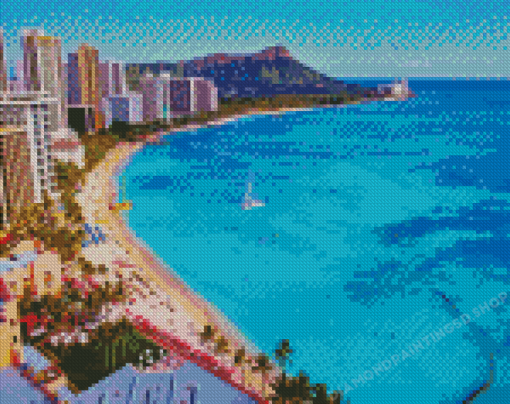 Waikiki Hawaii Diamond Painting