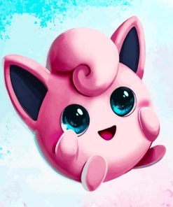 Cute Jigglypuff Character Art Diamond Painting