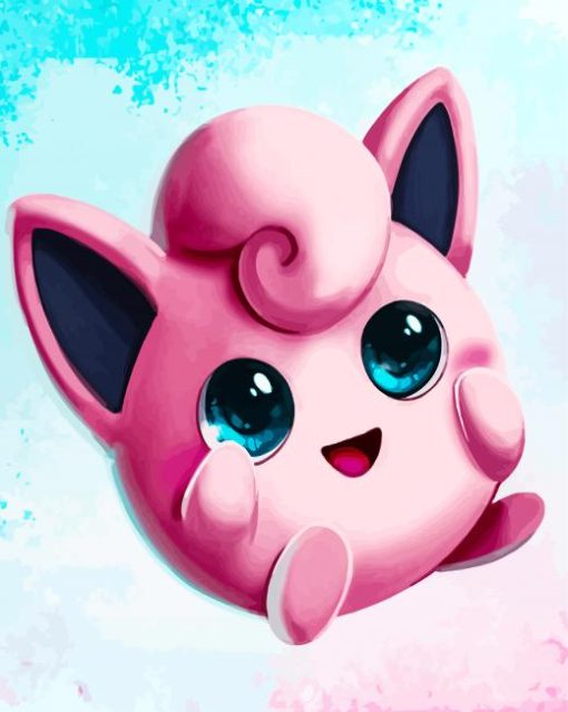 Cute Jigglypuff Character Art Diamond Painting