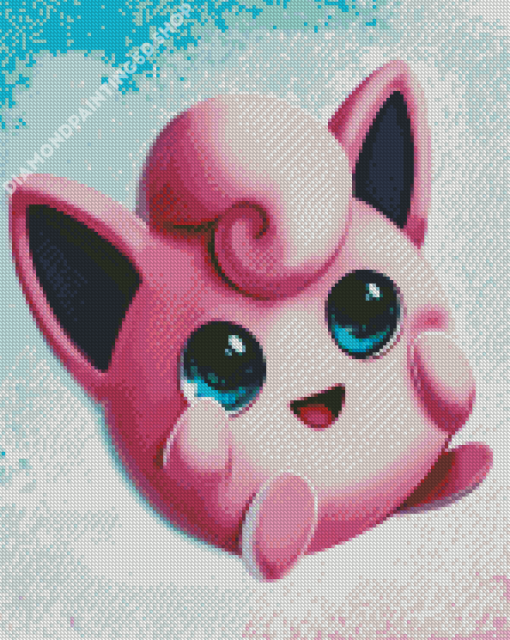 Cute Jigglypuff Character Art Diamond Painting