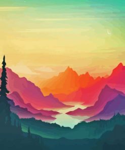 Mountain Horizon Diamond Painting