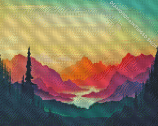 Mountain Horizon Diamond Painting