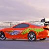 Orange Toyota Supra Mk4 Diamond Painting