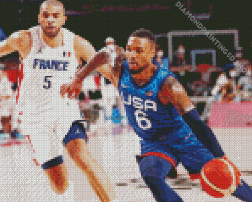 Team USA Vs France Diamond Painting