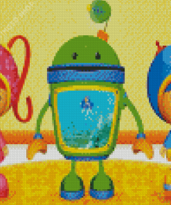 Team Umizoomi Milli And Geo With Bot Diamond Painting