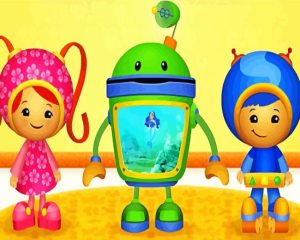 Team Umizoomi Milli And Geo With Bot Diamond Painting