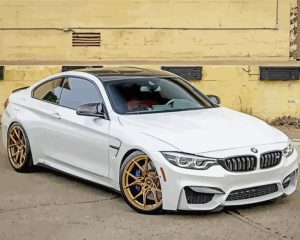 White Bmw Luxury Sport Car Diamond Painting