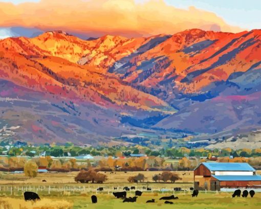 Midway Utah Landscape Diamond Painting