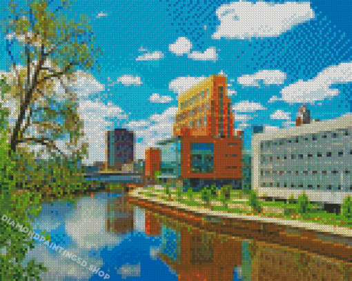 Adado Riverfront Park Michigan Diamond Painting