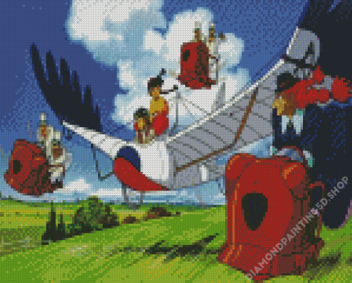 Castle In The Sky Anime Diamond Painting