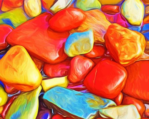 Colorful Stones Diamond Painting