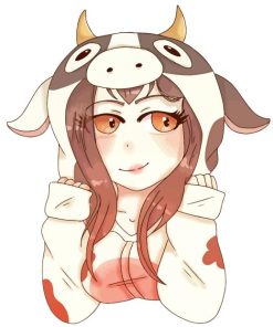 Cute Anime Cow Girl Diamond Painting