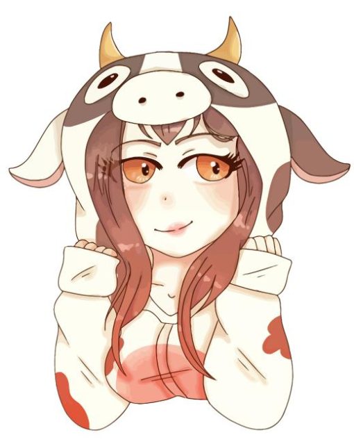 Cute Anime Cow Girl Diamond Painting