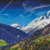 France Vars Alps In Spring Diamond Painting