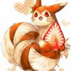 Furret Holding Strawberry Diamond Painting