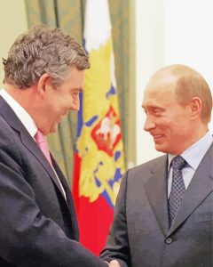 Gordon Brown With Putin Diamond Painting