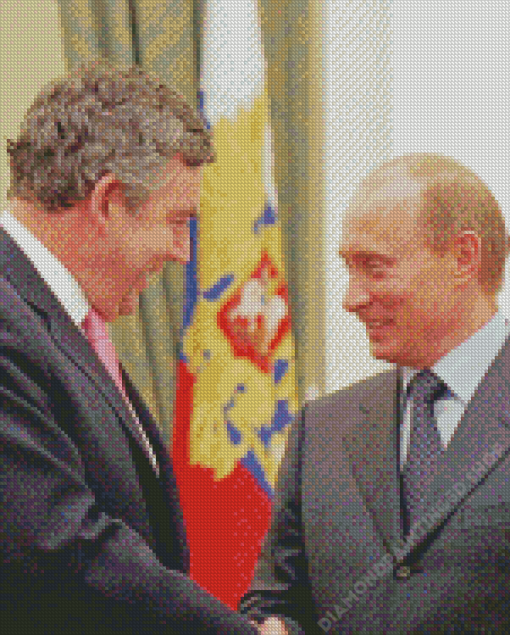 Gordon Brown With Putin Diamond Painting