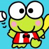 Keroppi Playing Baseball Diamond Painting